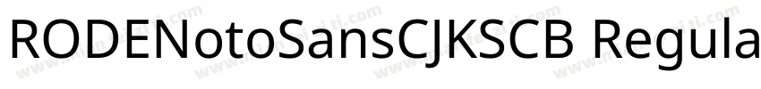 RODENotoSansCJKSCB Regular 字体转换